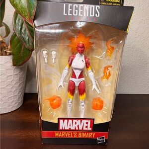 Hasbro Marvel Legends Series Binary Action Figure w/ Interchangeable Hands